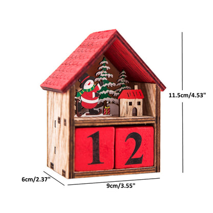 Lichtkalender Kerstdecoratie – LED Adventskalender met Kerstman of Sneeuwman