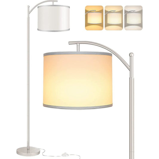 Vloerlicht – Industriële LED-vloerlamp met 3 Lichtkleuren en Voetschakelaar