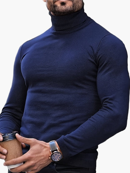 Heren klassieke poloshirt – elegante en veelzijdige gebreide trui voor dagelijks gebruik en werk