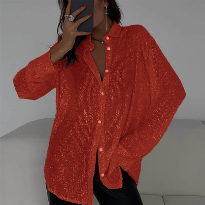 Zomerse paillettenblouse dames – Glinsterende feestblouse voor zomeravonden en evenementen