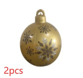Grote Opblaasbare Kerstbal voor Buiten, 60 cm, Meerkleurig
