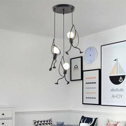 Retro Held Plafondlamp met LED Verlichting voor Kinderkamer