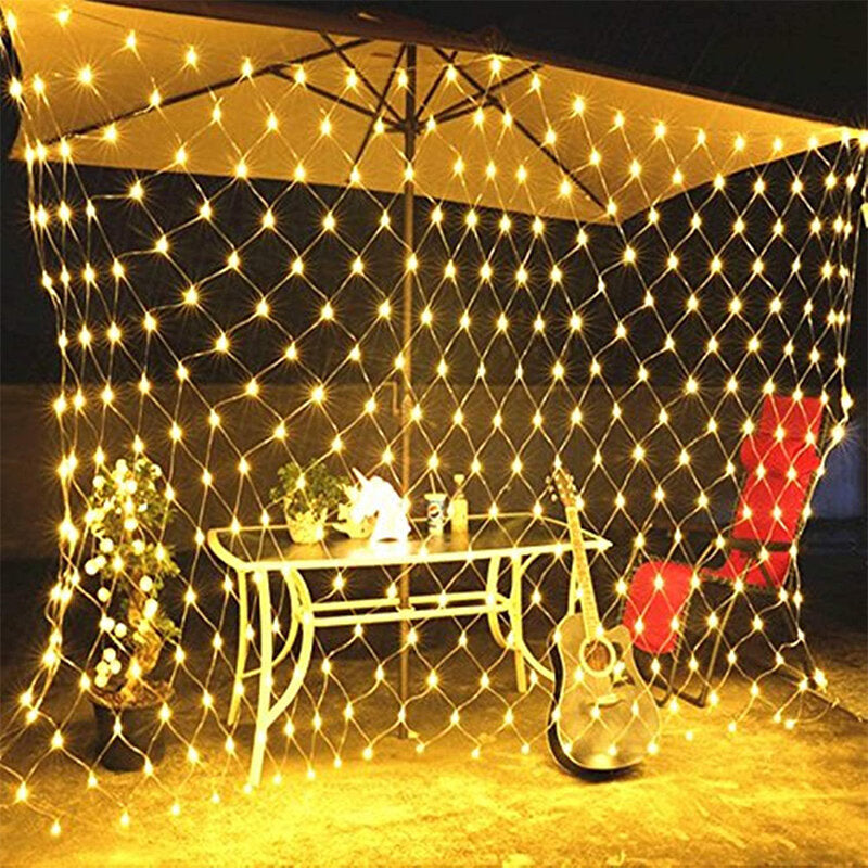 Zonnemat – Solar LED Netverlichting voor Tuin en Terras, 100 Lampjes