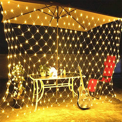 Zonnemat – Solar LED Netverlichting voor Tuin en Terras, 100 Lampjes