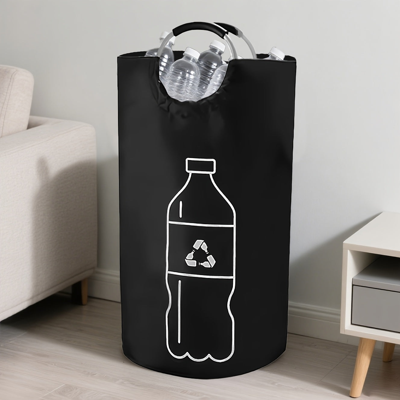 Grote Opvouwbare Recyclingbak Duurzame Afvalbak met Handvatten