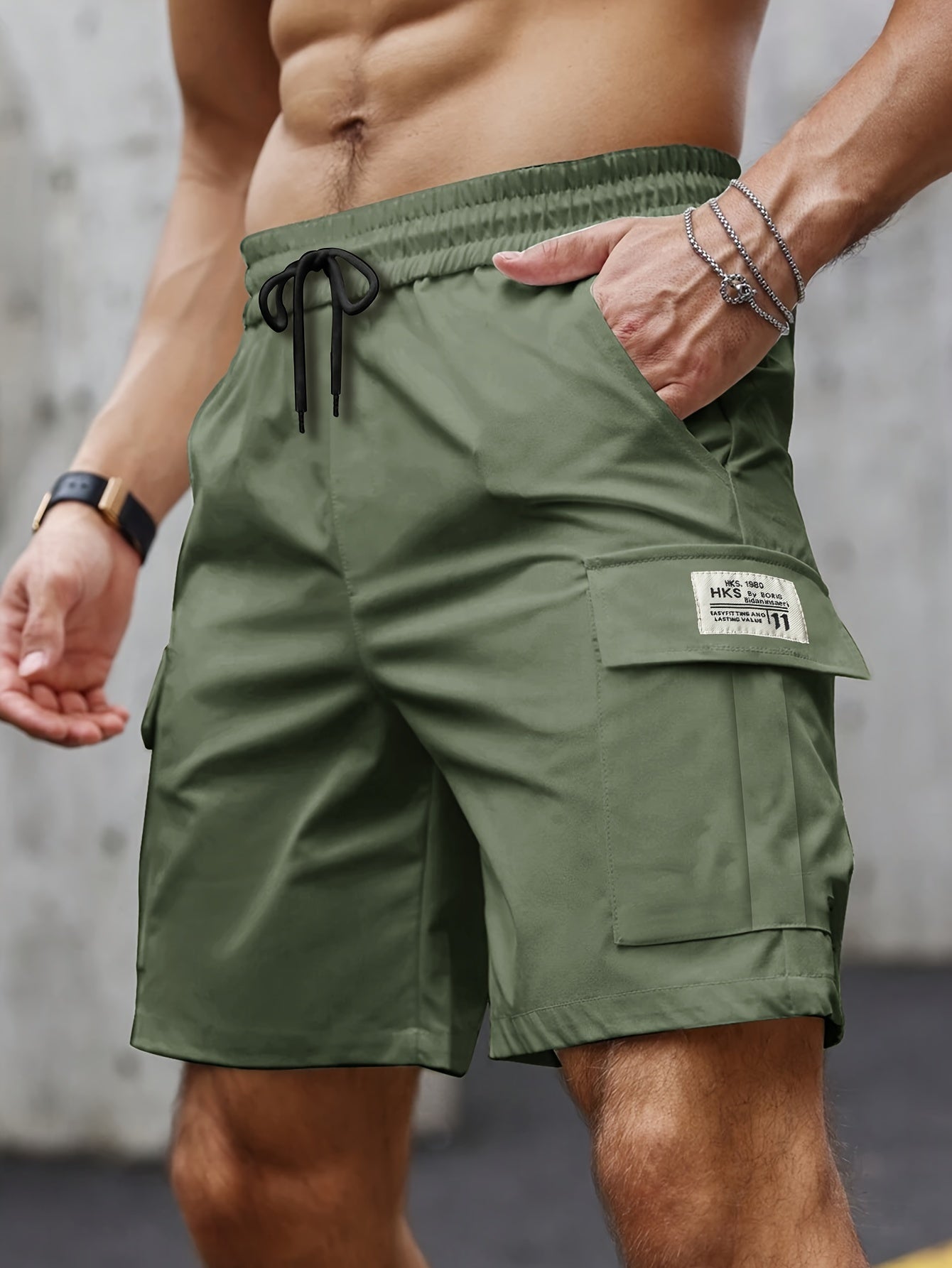 Stoere heren cargoshort Veyron met ruime zakken voor zomer
