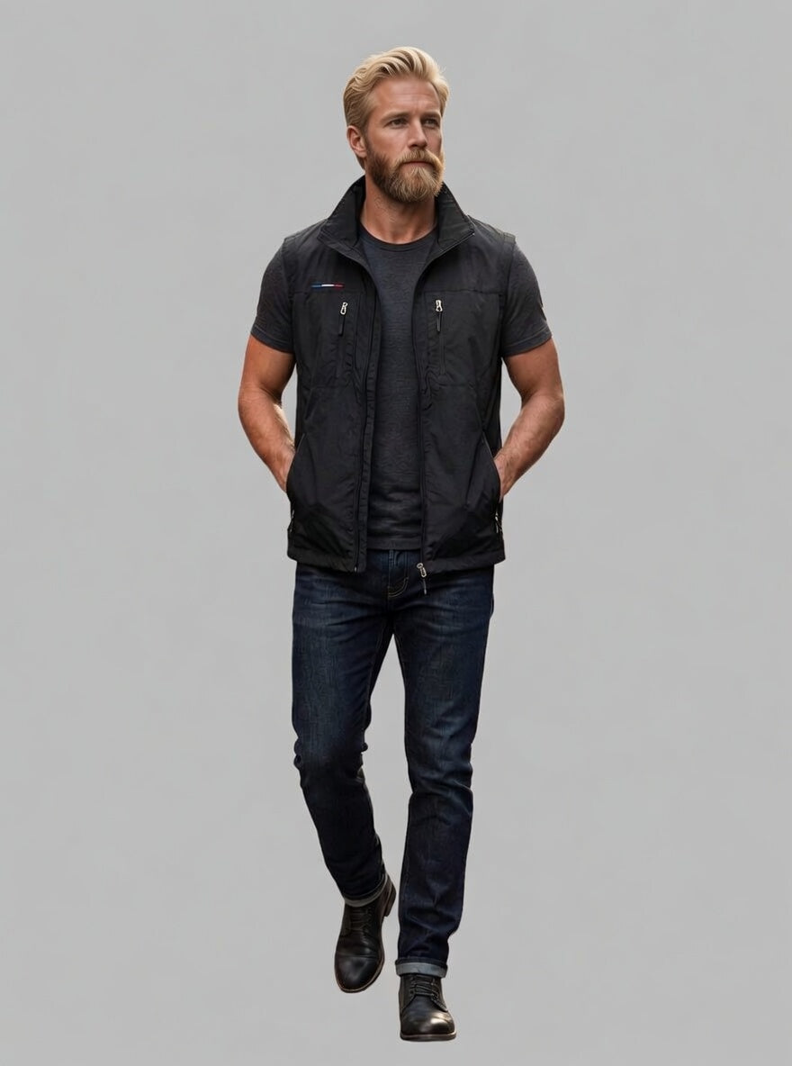 Ravento heren bodywarmer met zakken outdoor mouwloos vest