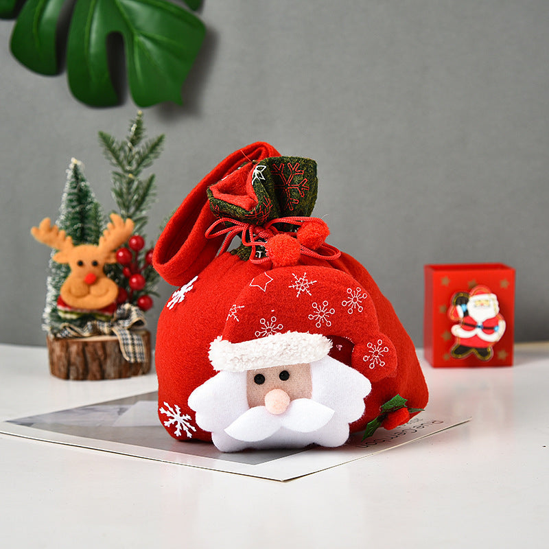 Kerstcadeauzakken 4-Delig – Kerstman, Eland, Sneeuwpop en IJsbeer