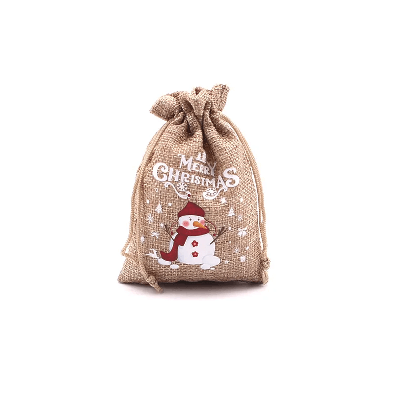 Gezellige Kerstzak voor Kerstcadeaus 10x14cm
