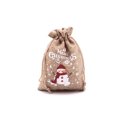 Gezellige Kerstzak voor Kerstcadeaus 10x14cm