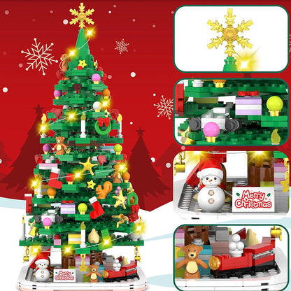 Kerstboom Adventskalender Bouwset – 1102 Onderdelen en 24 Dozen