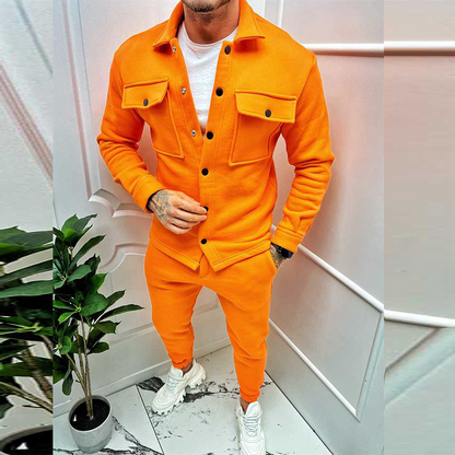 Rivano Katoenen Herenpak – Elegante jas en broek set
