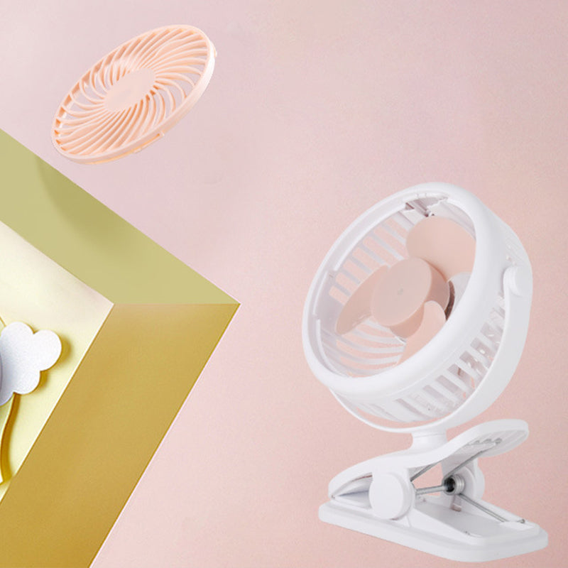 BriesKlem USB Klemventilator Draadloos 360° Oplaadbaar en Draaibaar