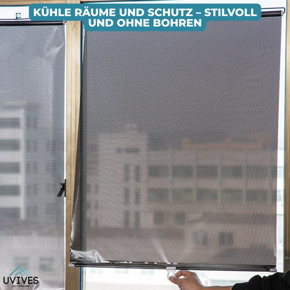 LumiShade Zonwerend Rolgordijn – UV-Bescherming met Zuignappen 45x125 cm