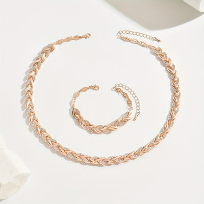 Elegante Strass Vissenstaart Set