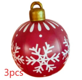 Grote Opblaasbare Kerstbal voor Buiten, 60 cm, Meerkleurig