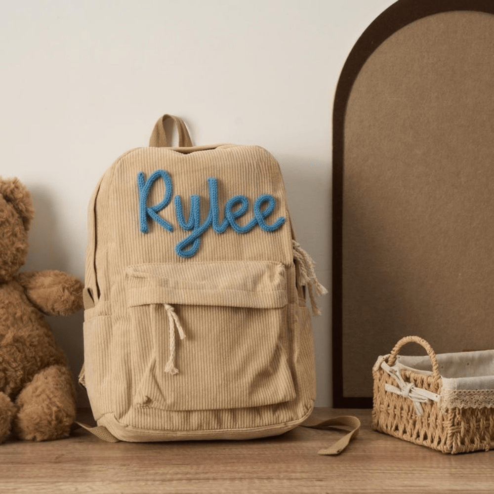 BloesemSchool Gepersonaliseerde Schoudertas met Bloemenprint voor School