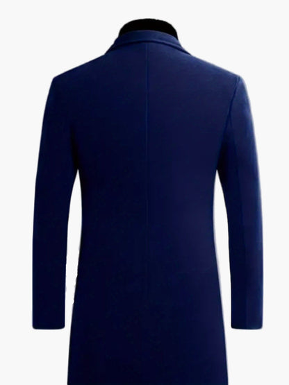 Heren Klassieke Lange Jas – Stijlvolle en Elegante Buitenkleding voor Dagelijks Gebruik en Feest