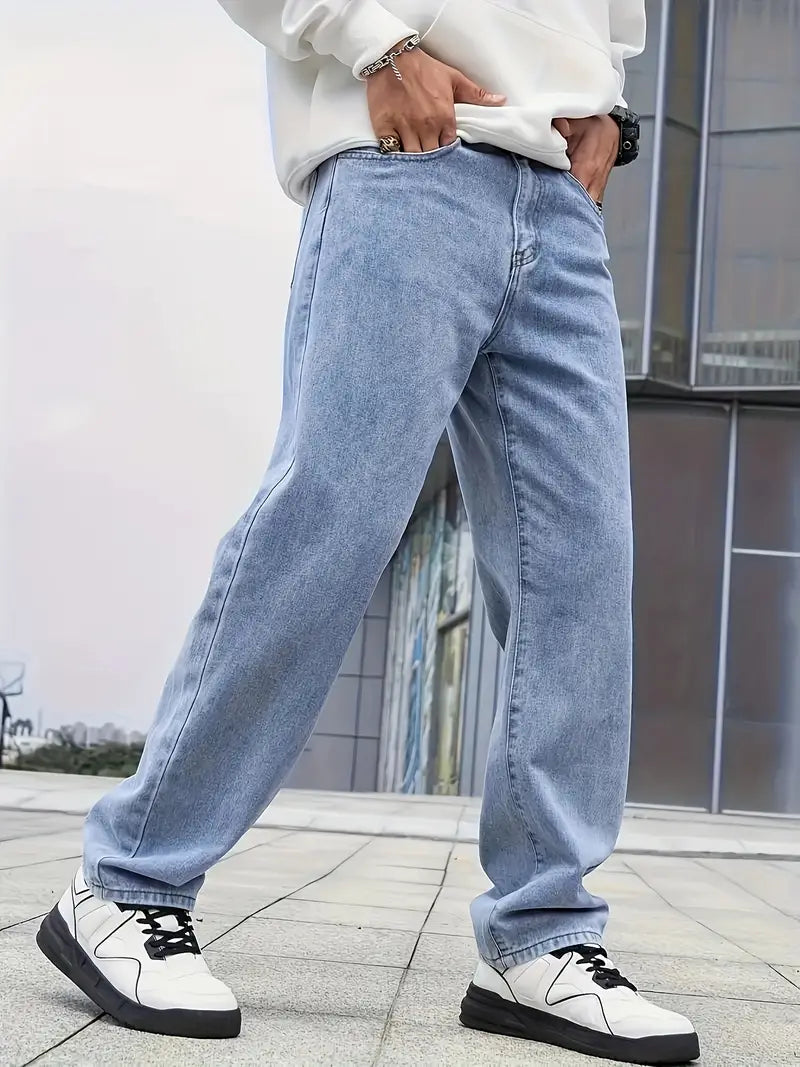 Daan Heren Jeans – Losse Pasvorm met Casual en Tijdloze Look