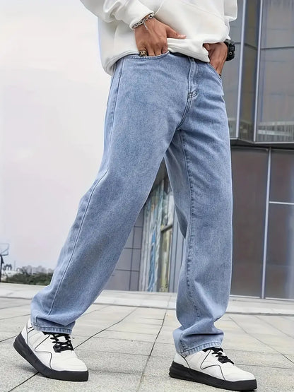 Daan Heren Jeans – Losse Pasvorm met Casual en Tijdloze Look