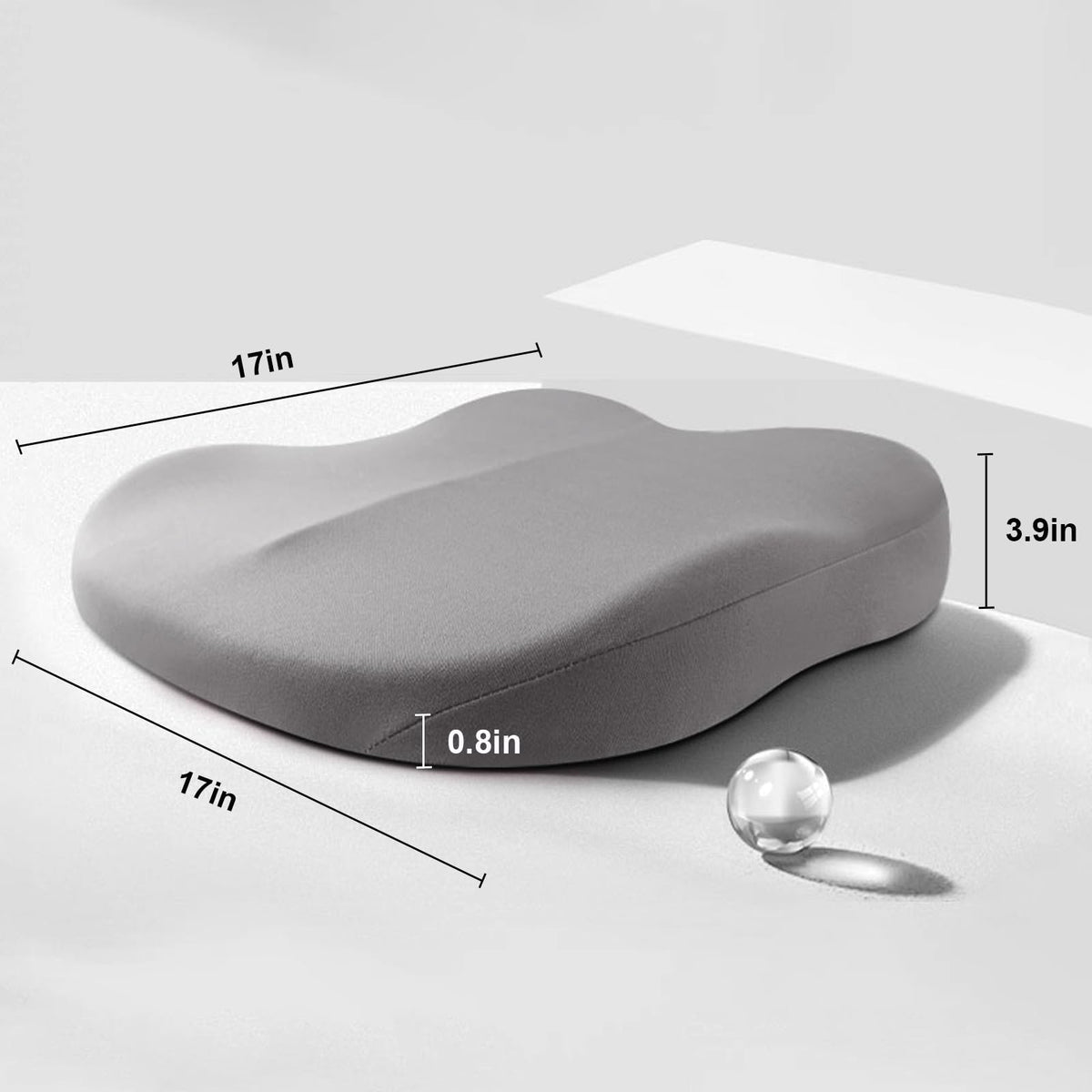 ZitVerhoog Comfort Zitkussen – 7,6 cm Verhoging voor Auto en Kantoor