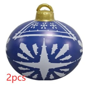 Grote Opblaasbare Kerstbal voor Buiten, 60 cm, Meerkleurig