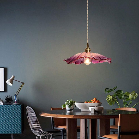Bloesem Retro Hanglamp met Bloemendesign voor Eetkamer