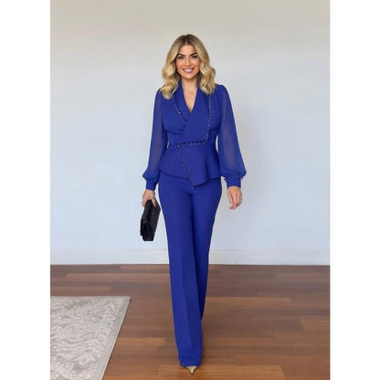 Elegant Dames Blazerpak Marilou – Tweedelige Blazer en Broek Set