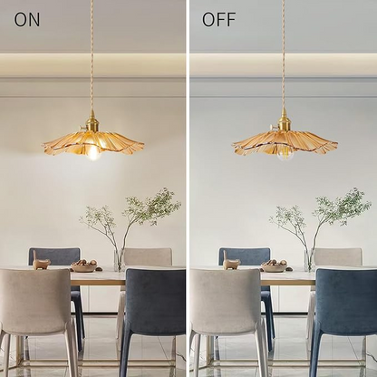 Bloesem Retro Hanglamp met Bloemendesign voor Eetkamer
