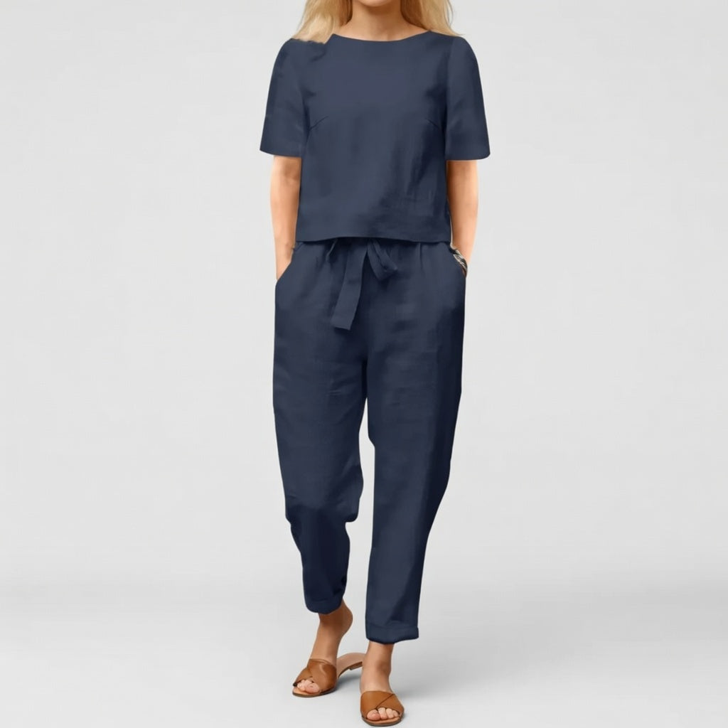 Luchtige Dames Zomerset – Comfortabele Tweedelige Outfit