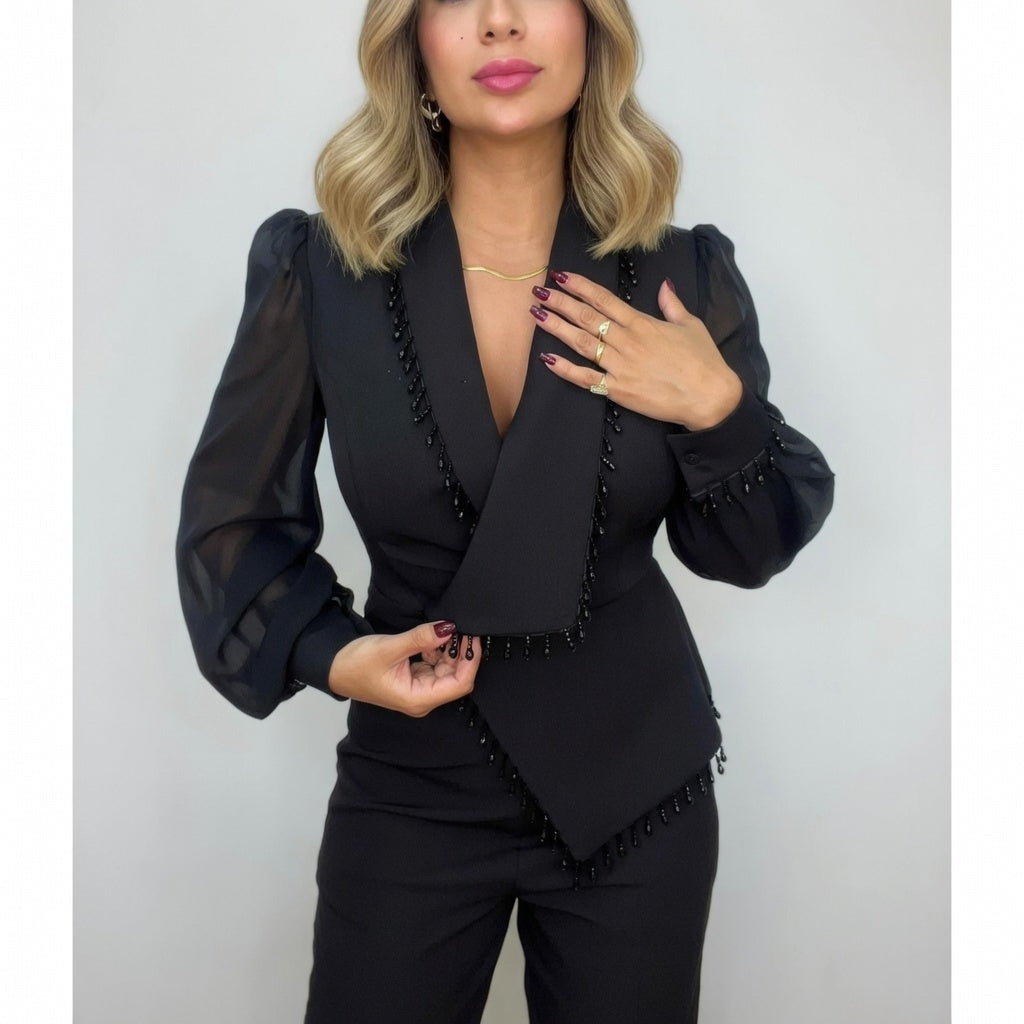 Elegant Dames Blazerpak Marilou – Tweedelige Blazer en Broek Set