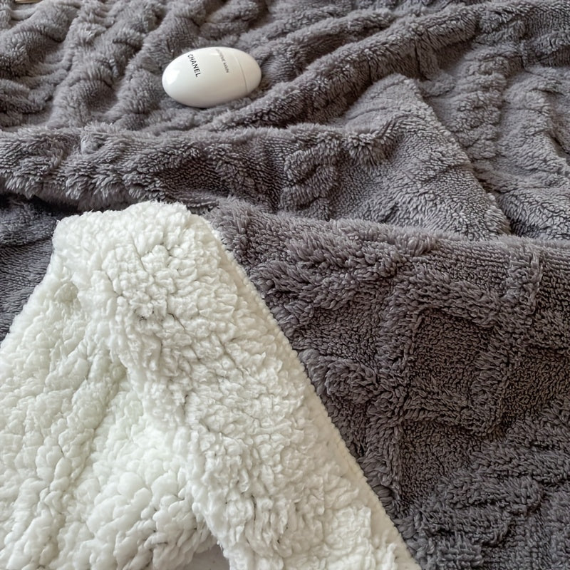 ZachtNest Omkeerbare Fleece Deken – Warme Plaid voor Alle Seizoenen