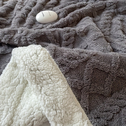 ZachtNest Omkeerbare Fleece Deken – Warme Plaid voor Alle Seizoenen