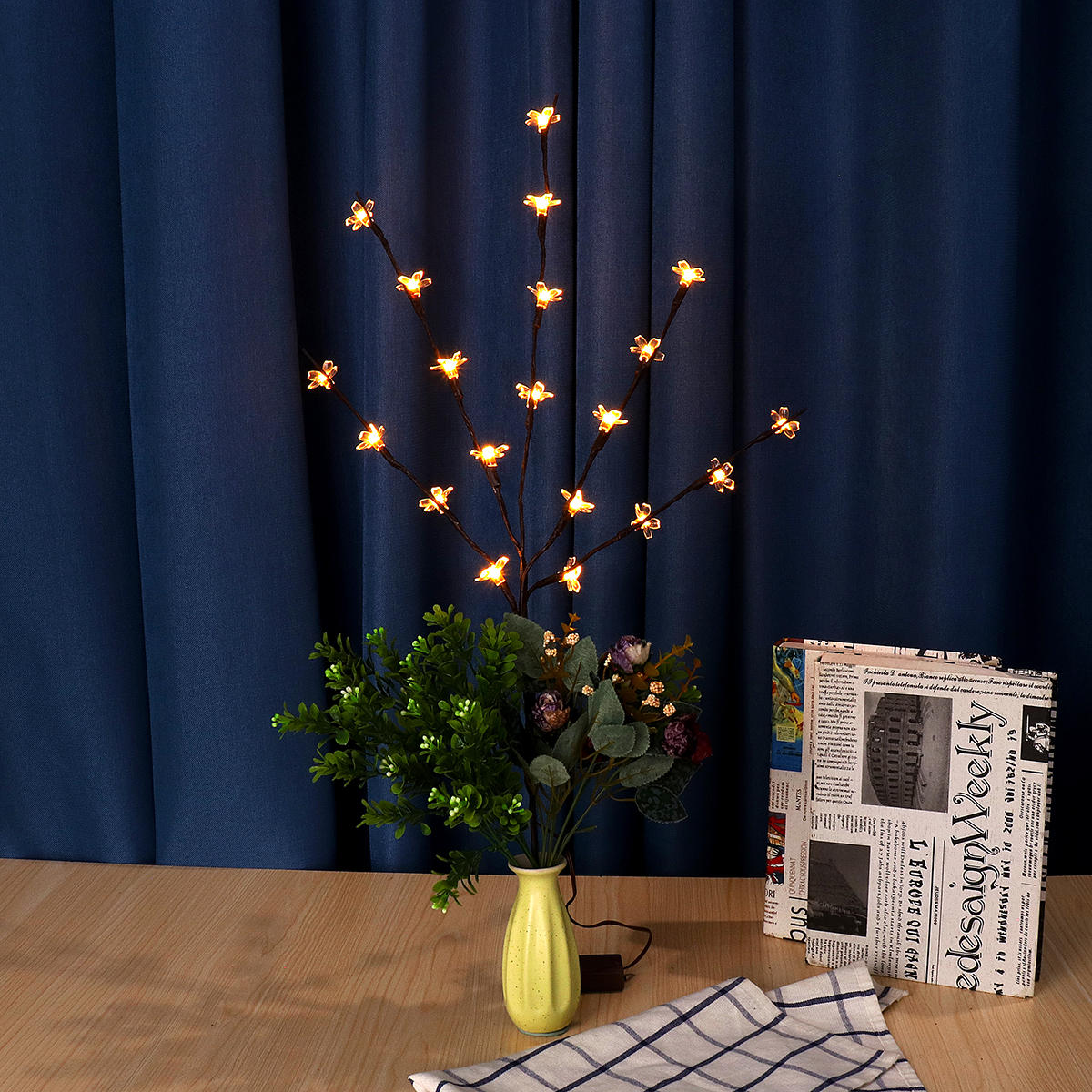 Bloesemlicht Takverlichting – 70 cm LED Decoratie met 20 Lampjes