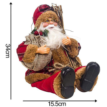 Kerstman Noël Decoratiepop – Staande en Zittende Kerstfiguur