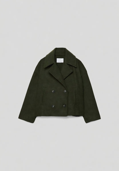 Valmira Korte Double-Breasted Jas voor Dames