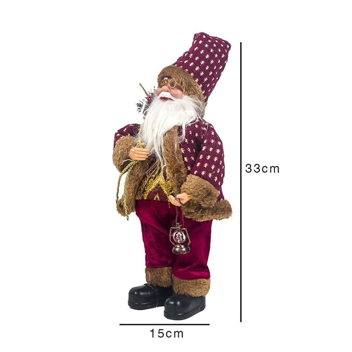 Kerstman Noël Decoratiepop – Staande en Zittende Kerstfiguur