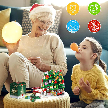 Kerstboom Adventskalender Bouwset – 1102 Onderdelen en 24 Dozen