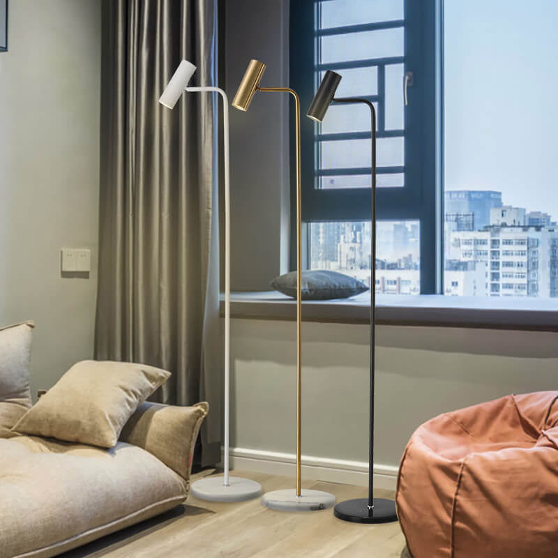 Marvello industriële marmeren vloerlamp met geïntegreerde ledverlichting