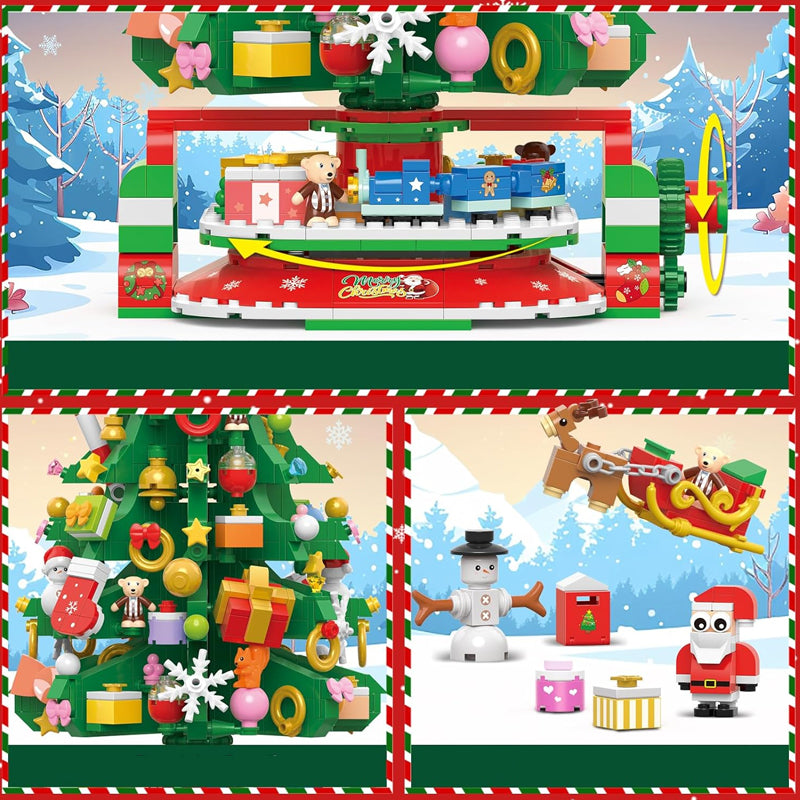 Kerstboom Adventskalender Bouwset – 1102 Onderdelen en 24 Dozen