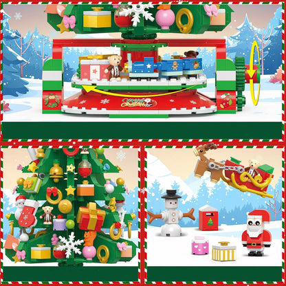 Kerstboom Adventskalender Bouwset – 1102 Onderdelen en 24 Dozen