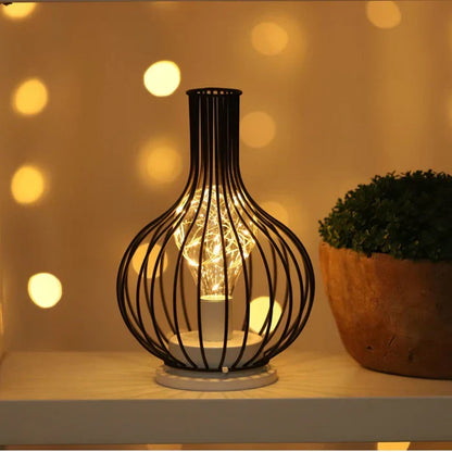 Zwartlijn – Moderne Zwarte Tafellamp met E27 Fitting, 45 cm