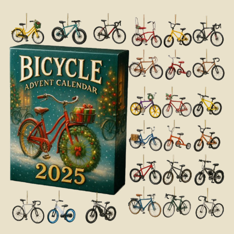 Fietsnostalgie – Adventskalender met 24 miniatuurfietsen