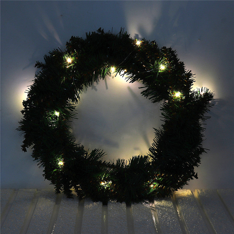 Dennengloed – LED Kerstkrans met Warm Wit Licht, 2 Meter