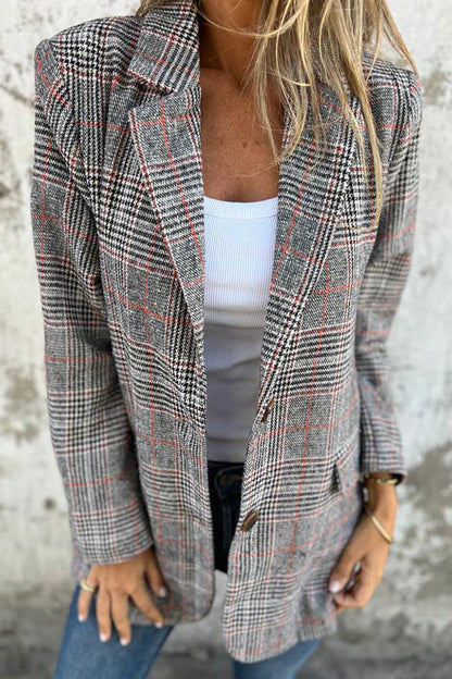 Dames Geruite Blazer – Elegante en Comfortabele Blazer voor Elke Gelegenheid