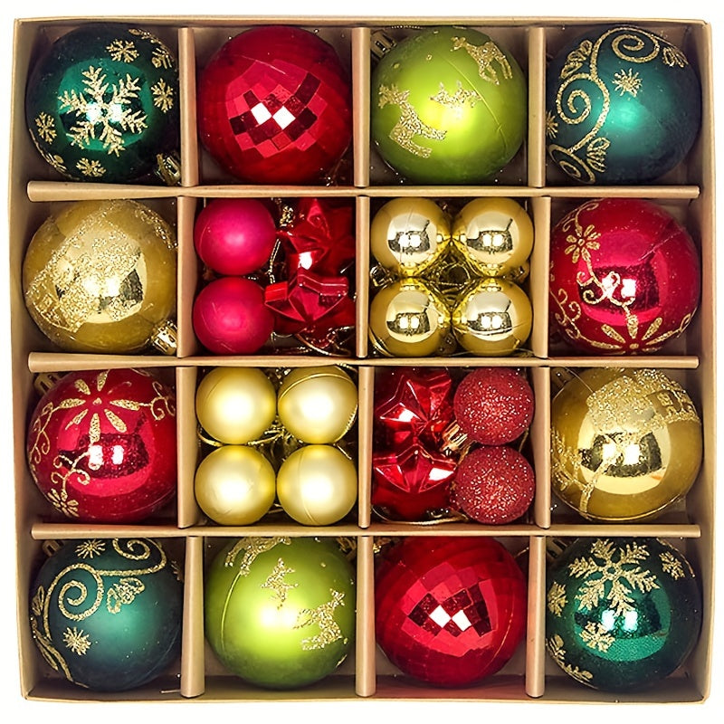 Kerstballen Set – Plastic Hangende Versieringen