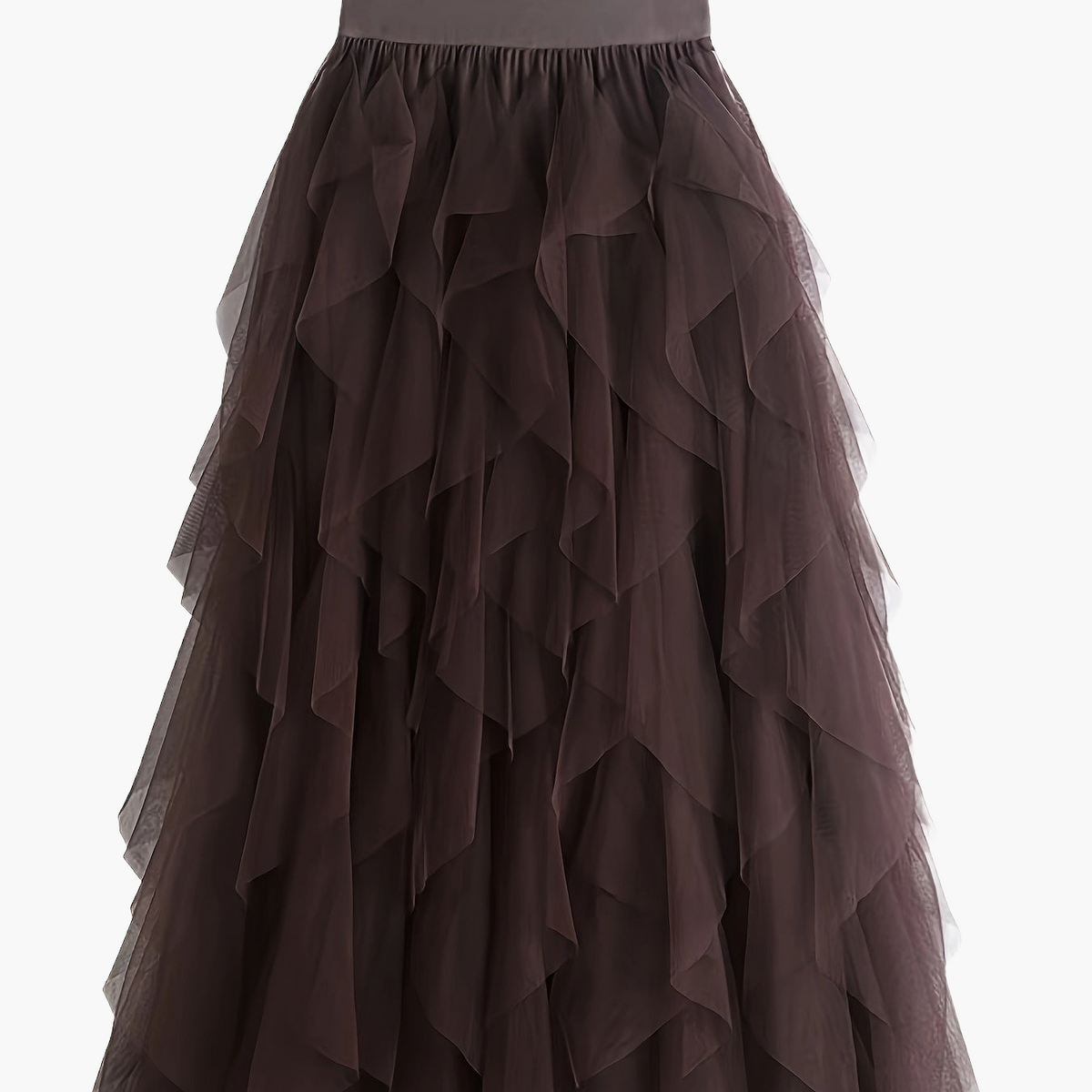 Damesrok Elegante Meerlaags Volant Romantische Feestjurk
