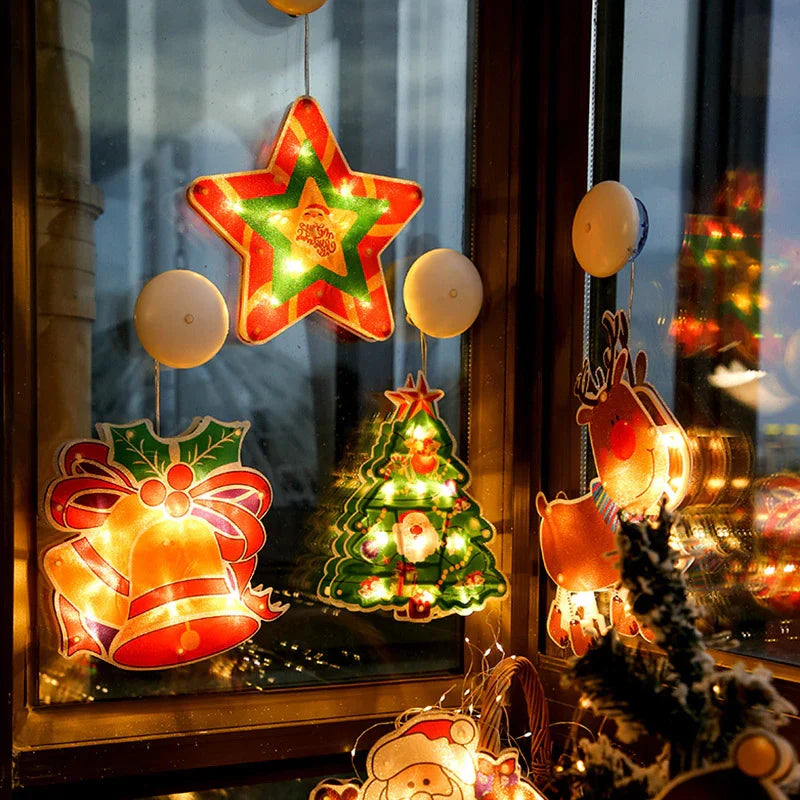 Kerstlicht Figuren – 3-Delige LED Set voor Ramen en Deuren