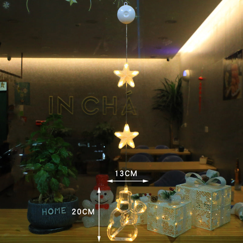 Kerst Raamverlichting met Zuignap – 10 LED Warmwit Licht IP44