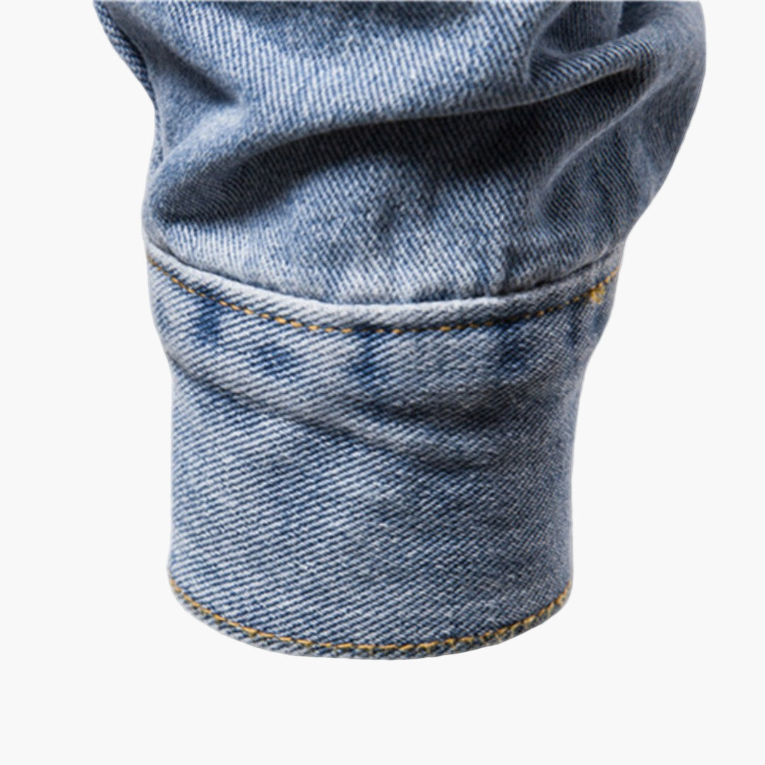 Heren Klassieke Jeansjack – Tijdloze Stijl voor Dagelijks Gebruik